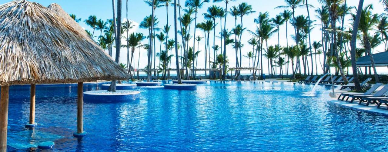 Punta Cana Dominican Republic Barcelo Bavaro Beach Pool Submerged Lounge